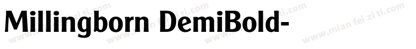 Millingborn DemiBold字体转换